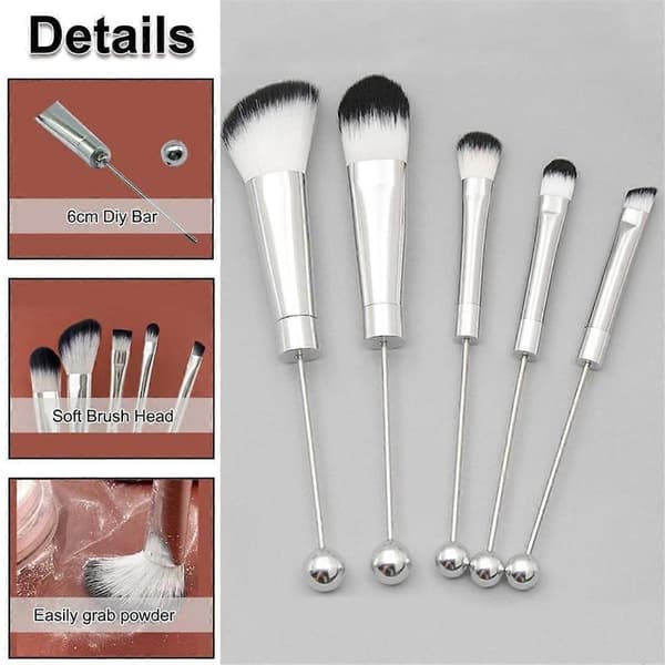 10 Stk. Perlebar Makeupbørster DIY Makeup Kosmetiske Børster Perlebørster Kit til DIY Perleøjne