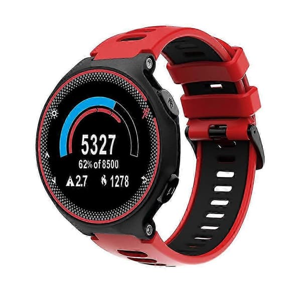 Svedafvisende armbåndsrem til Forerunner 735xt med 230/235 Loop-kompatibilitet Reddish black