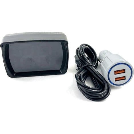 Head-up display med digital GPS-speedometer egnet til biler, el-scootere og elcykler