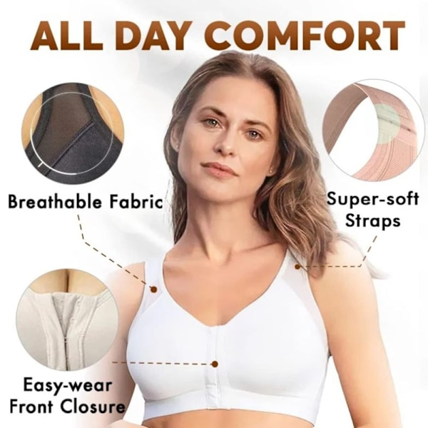 Sport-BH Dame Tanktopp Undertøy For Løping Yoga Trening Svart Black XL