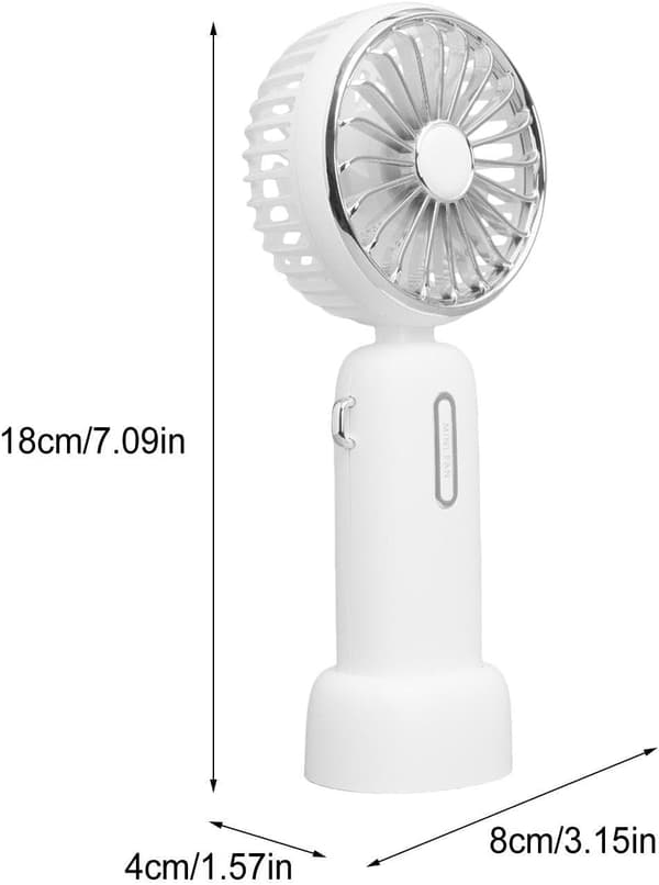 Universal bærbar ventilator | Tre justerbare blæserhastigheder