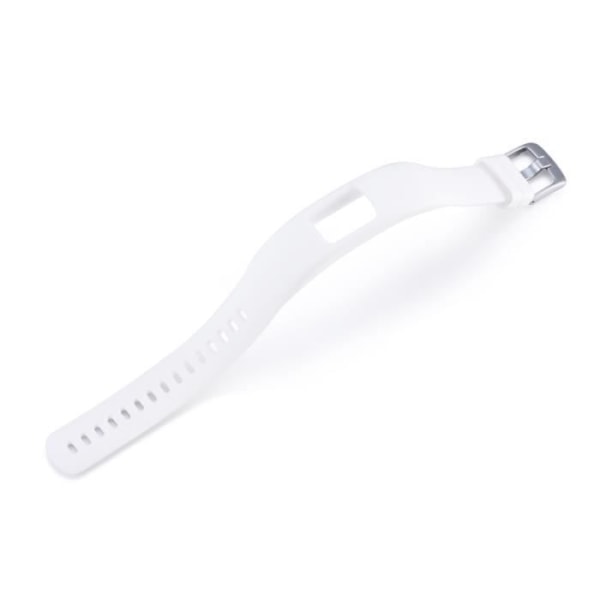 Hvid farverig erstatningssiliconestrop til Garmin Vivofit 4 Activity Fitness Tracker（L）
