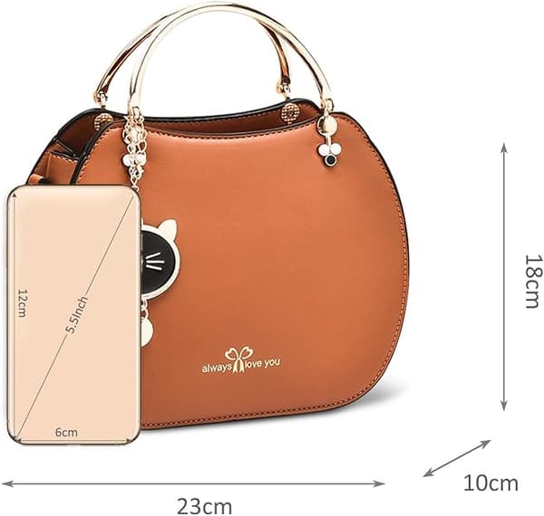 Kvinders mode håndtasker små crossbody taske piger damer runde skuldertasker PU læder budtasker