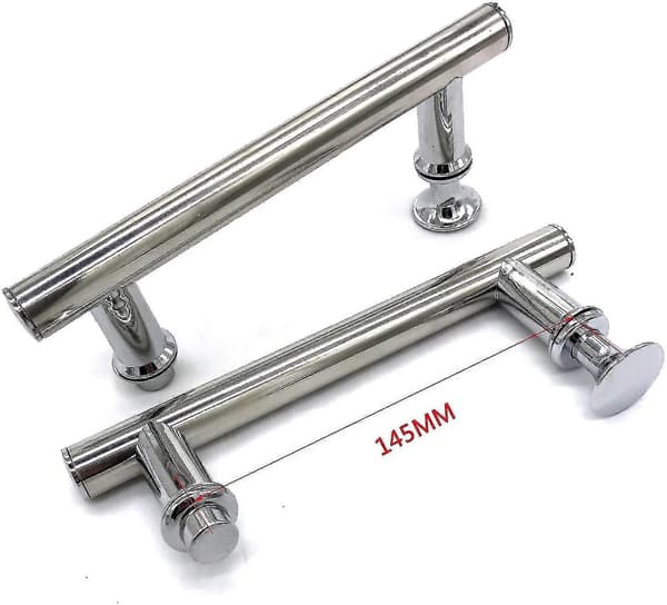 Stk 145 mm (14,5 cm) forkrommet ABS dusjdørhåndtak, hull til hull
