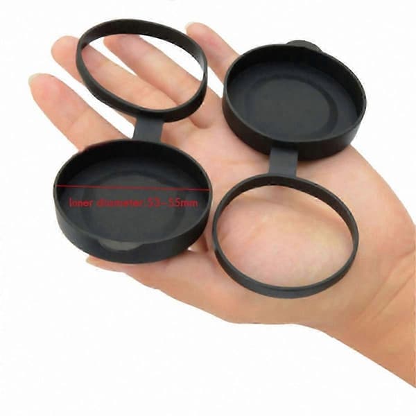 Skyddande gummilinsskydd för kikare 61-63MM objektivlock Black