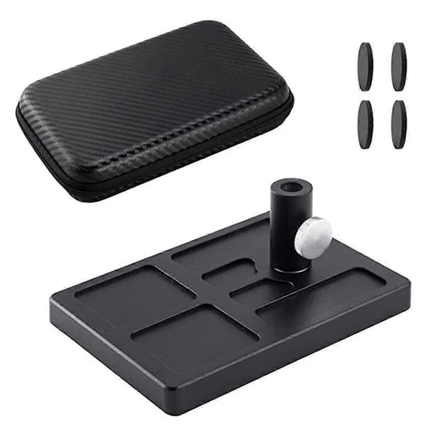 Fluebinding Sokkelbase for Klemme Fluebinding Skrustikke Fluebinding Verktøy Materiale Organizer Holder Passer de fleste Reise Bærbar Noir