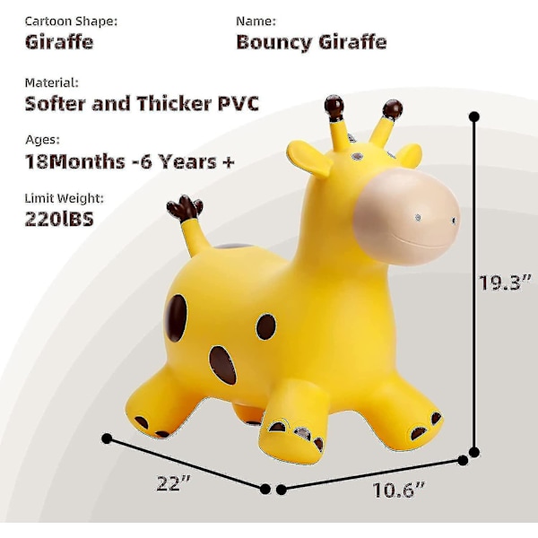 Babe Fairy Giraf Hoppehest til Småbørn - Hoppehest