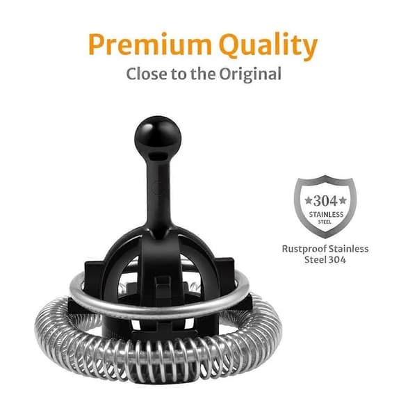 Two milk frothers that replace the whisk, compatible with models 3, 4, and Plus-FM.