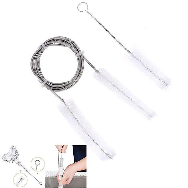 CPAP-mask slangrengöringsborste-set passar för standard 22 mm & 19 mm diameter slangar