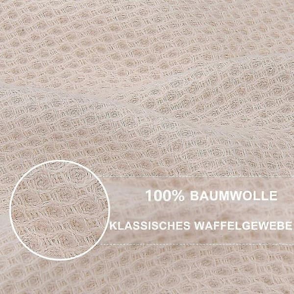 Sæt med 6 bløde og absorberende køkkenhåndklæder, holdbare rengøringsklude til hverdagsbrug Apricot 34*73cm