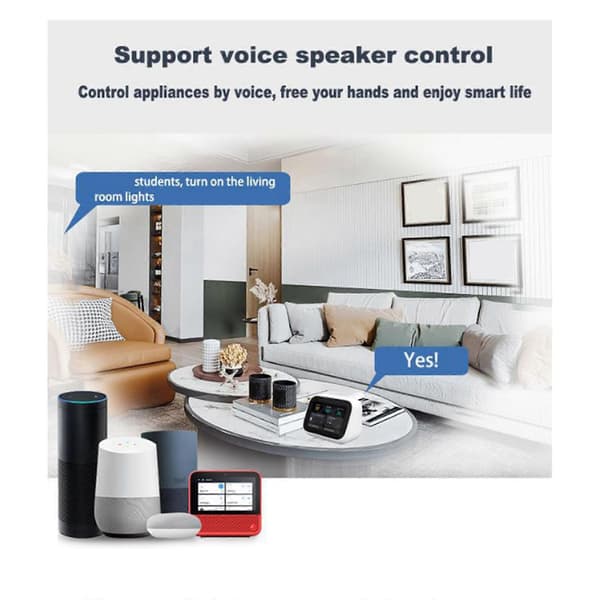 2X Tuya 16A Wifi MINI Smart Switch DIY Kontrollrelä Timer för Smart Life för Hem Yandex White