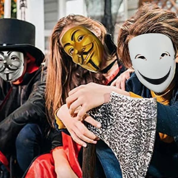 Maskeradkostym Mask Halloween Mask Vit