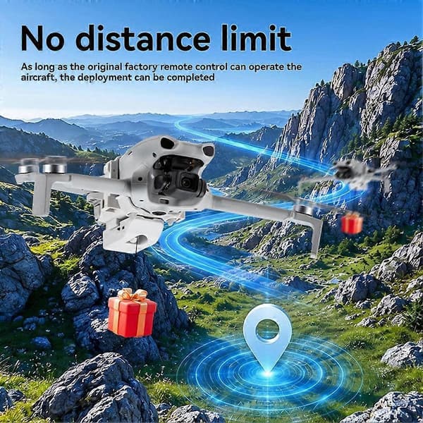 Airdrop System för DJI Lito 1 X1 Drone Payload Dropper Thrower Transport Delivery Device Long Range Remote Release Kit