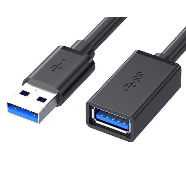 USB-forlengelseskabel 3.0 datakabel USB 3.0-forlengelseskabel hann til hunn for PC bærbar PC til U-disk Smart TV USB-skriver B Black 2M