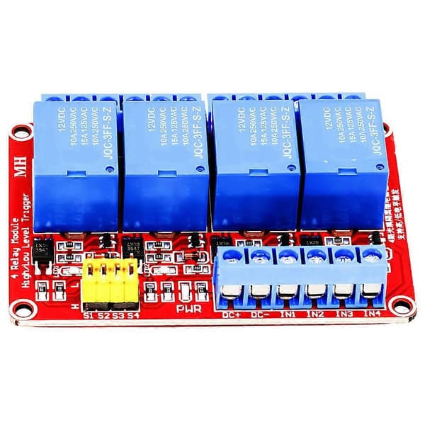 Kanal Relæ Modul 5V 12V Board Shield med Optokobler Isolation Understøtter Høj- og Lavniveau Trigger 5V 5V