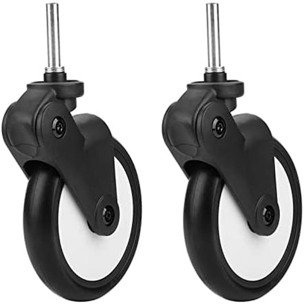 Replacement Wheels for Stroller, Front/Rear Wheels, 360 Degree Rotation, (A Pair of Front Wheels)