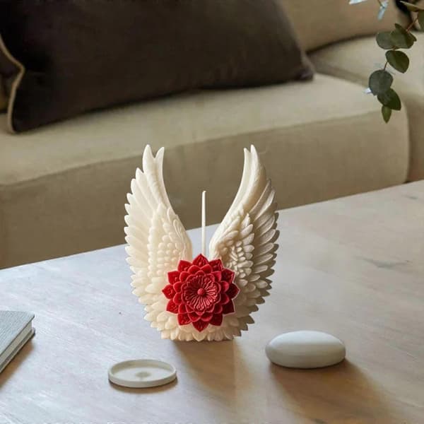 Silikoneforme 3D Blomster Vinge Lysforme Epoxyharpiksforme Håndværksforme Håndlavede Støbeforme Gipsforme Flerfarvet A