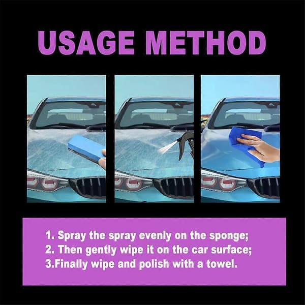 Ultimate keramisk spraycoating Nano krystall hydrofobisk lag poleringsmiddel for lakk 3pcs