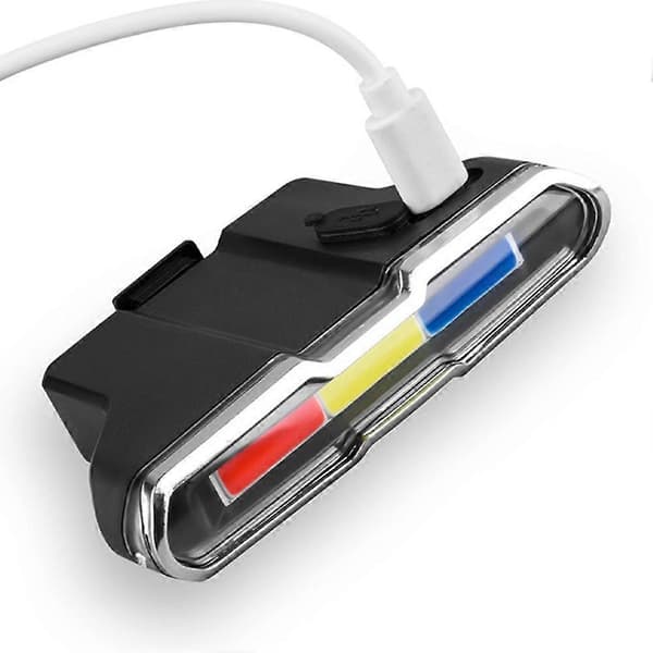 Sykkelbaklys Solar Sykkel Baklys USB-lading Sikkerhetsvarsel Baklys