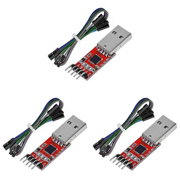 Pcs CP2102 USB 2.0 til TTL 5-pinners seriell adapter USB til TTL seriell omformer modul for UART 3.3V og 5V