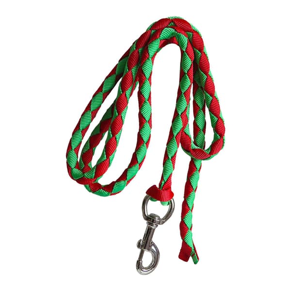 Hästgrimma med karbinhake, hållbar hästgrimma, flätad hästgrimma 2meters Green Red Optional