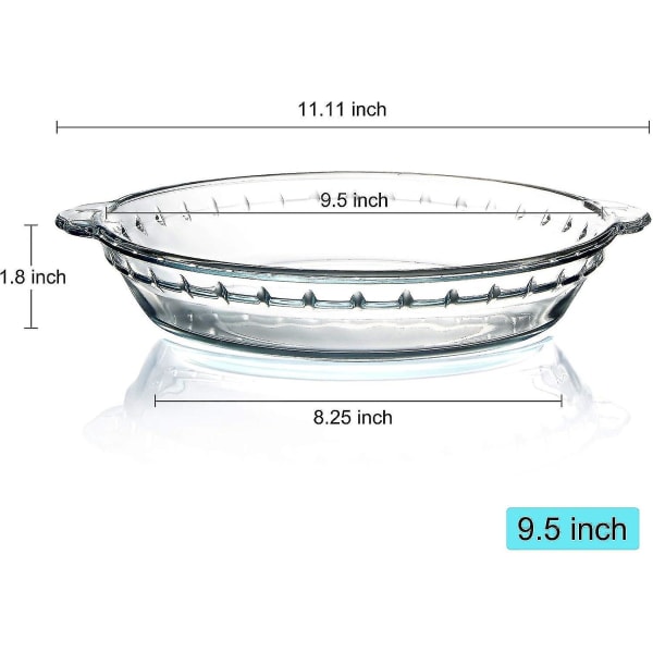 6,5 i liten paiform for baking Mini paiform for alle typer paiglass paiform Glass paiform Liten paiform til baking ,9"