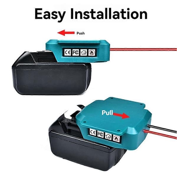 18V Li-ion batteri bilstartadapter bilstartkabler bilforsterkerkabler med sikringsbryter for Dewalt C