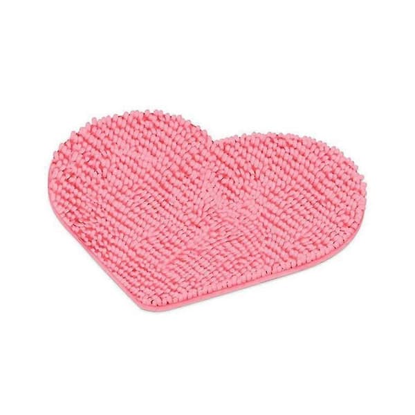 Hjerteformet Teppe Kjærlighet Gulvmatte Hjerte Dusjmatte Sklisikker for Rom Sofa Baderomsgulv Valentinsdag