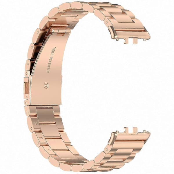 Galaxy Fit 3 Urrem i Rustfrit Stål Metal Erstatningsrem Rose Gold