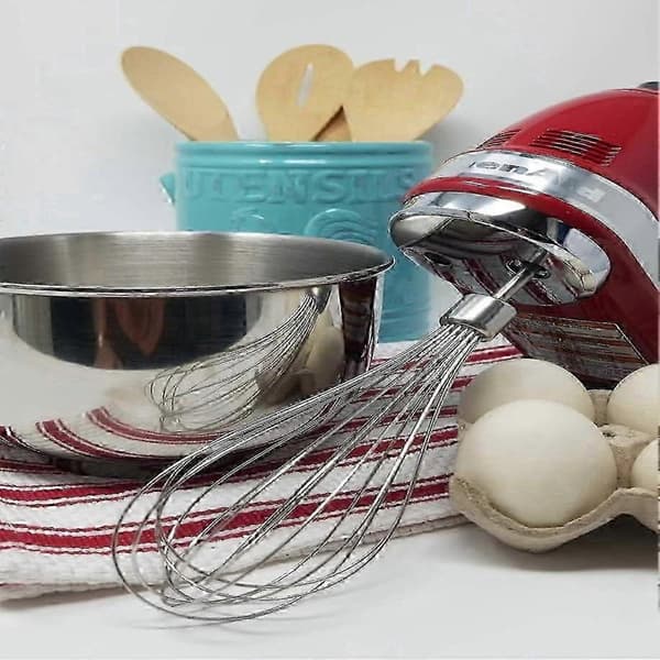 Rostfritt Stål Handmixer Pro Visp Kompatibel för KitchenAid KHMPW