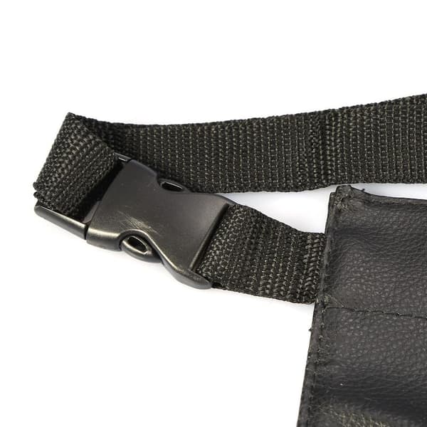 Professionel Sort PU Kosmetisk Makeupbørsteholder Organizer Taljetaske Etui