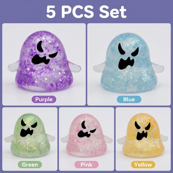 Halloween Ghost Squeeze Toy, Maltos Squeeze Stress Relief Toy, Squeeze and Relax Gift Box B