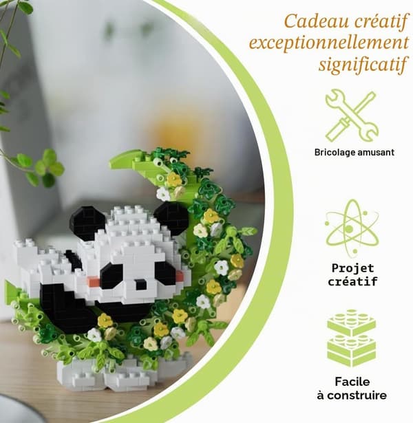 Panda byggeklodser, 2-delt sæt