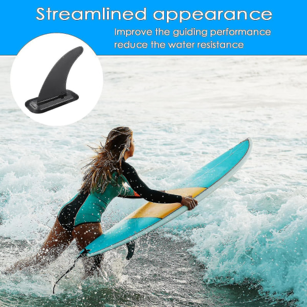 8 tommer aftagelig Universal Surfboard SUP finne med finnebase, aftagelig centerfinne til Stand Up Paddle Board
