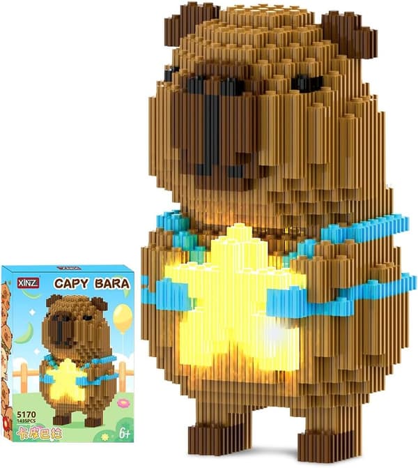 Kapybara-rakennuspalikat, minirakennuspalikkamallit, 3D-kokoamispeli