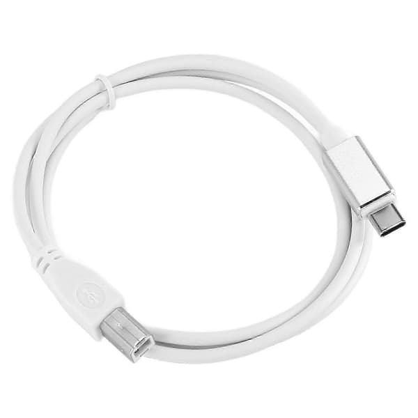 Micro-USB–USB Type B -sovitinkaapeli MIDI-laitteille, ääniliitäntäkaapeli kosketinsoittimille ja pianoille White Type b
