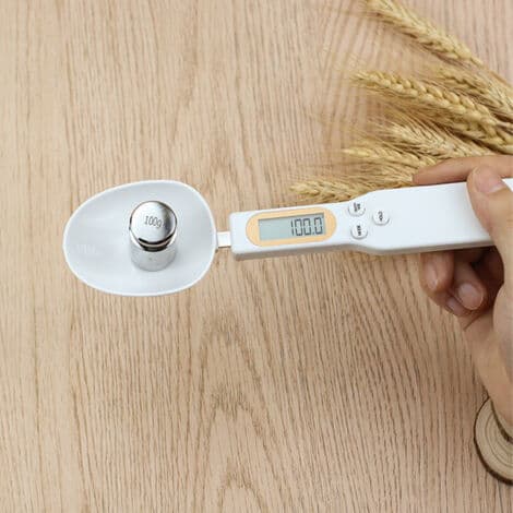 Justerbar digital mätsked, liten våg i gram, 500g/0.1g precision