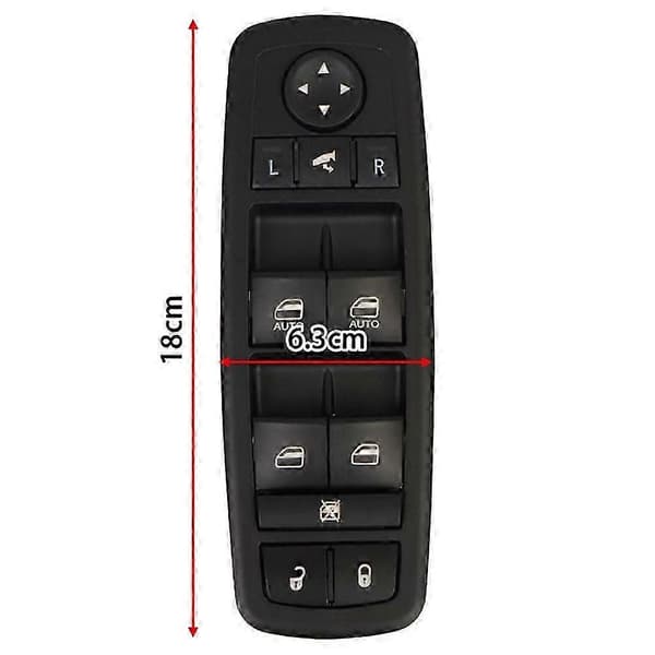 56046826AD Bil Power Window Master Switch med Pry Tool til Dodge Journey Ram 1500 2500 3500 Chrysler 300 2011-2018 Black