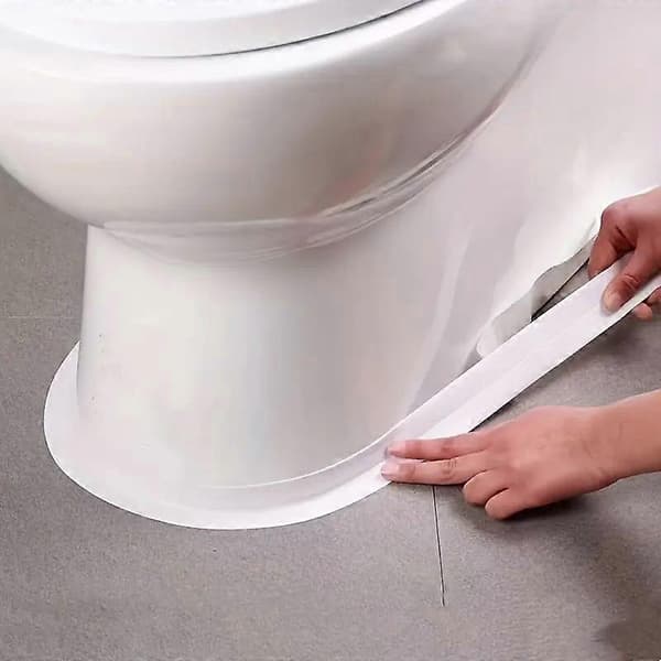 Vattentät tejp Självhäftande remsor Badrumsfog Vit Anti Mögel 2.2CM wide 1 meter