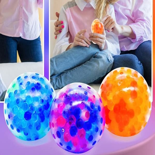 3 Sæt Vandperler Stresslindrende Klemmebolde til Børn og Voksne