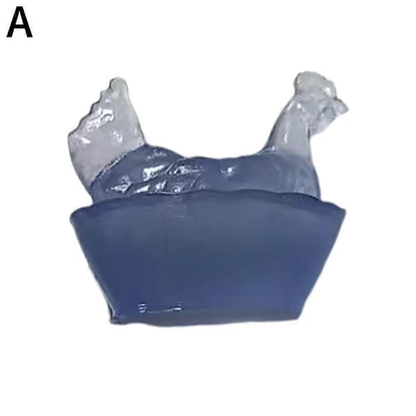 Mini høne ornament kreativt håndværk blue/1pcs