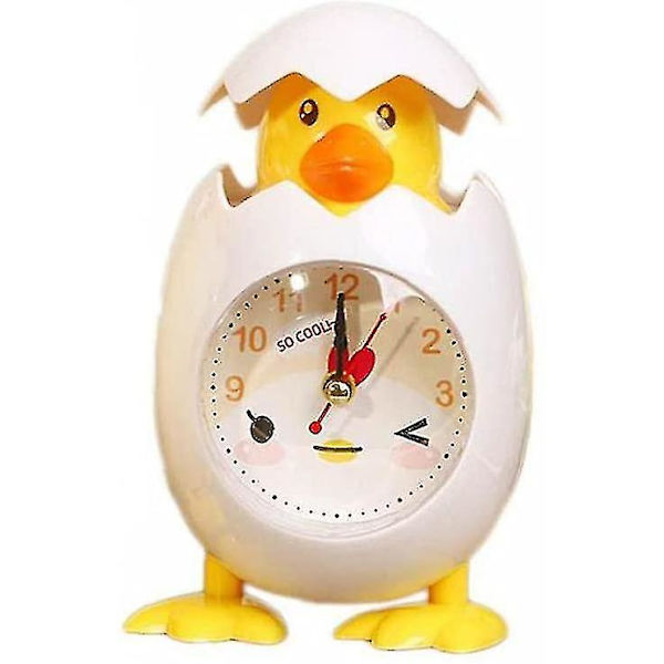 Väckarklocka Tecknad Kycklingägg Skal Desktop Klocka För Barn Present Heminredning1st