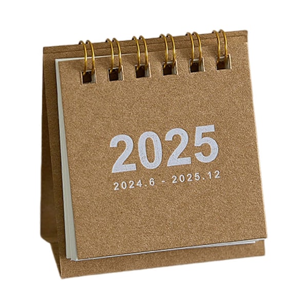 2025 Mini Pöytäkalenteri Pysty Käännettävä Työpöytäkalenteri Päivittäinen Suunnittelija Suunnitteluun Järjestämiseen Kotiin Kouluun Toimistoon Työpöydän Koristeeksi Brown