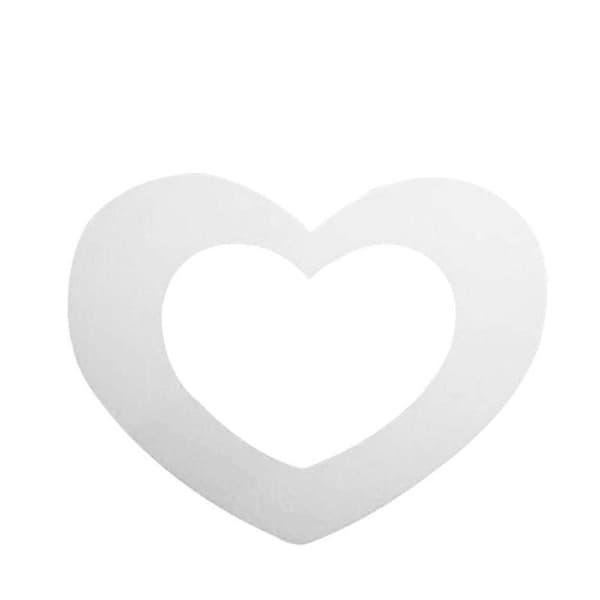 Heart-shaped Cake Mold Cake Decorating Tool PET Plastic Mold Home Bakery Baking Tool 10 inch love single