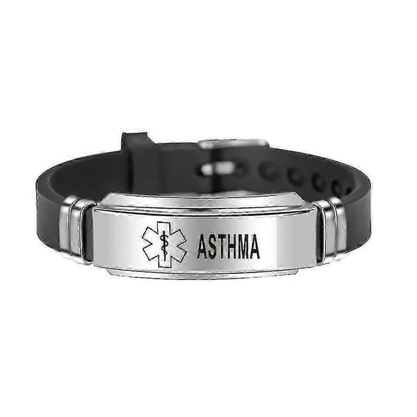 Medicinskt varnings-ID-armband Asthma