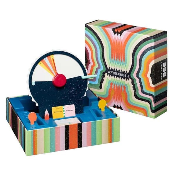 Wavelength Board Game - Wave Synchronization Challenge, Fast-Paced Family Game for 2-12 Players