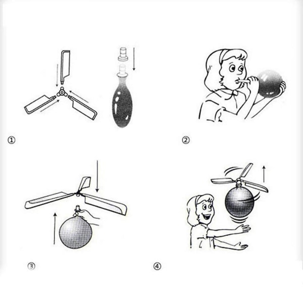 10 st Ballonghelikopter Barnlekar Strumpfyllnad Festgåva Flygande Leksaker Present till Pojkar Flickor
