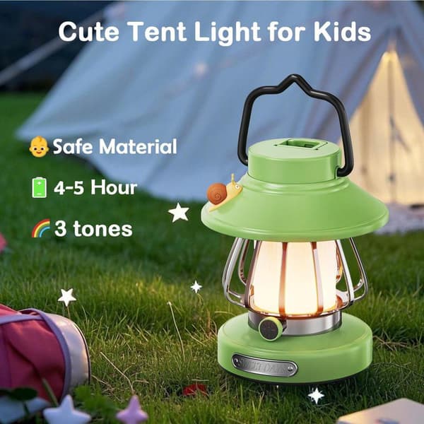 Velegnet til børns campinglamper, bærbare natlamper til indendørs og udendørs hængende telte