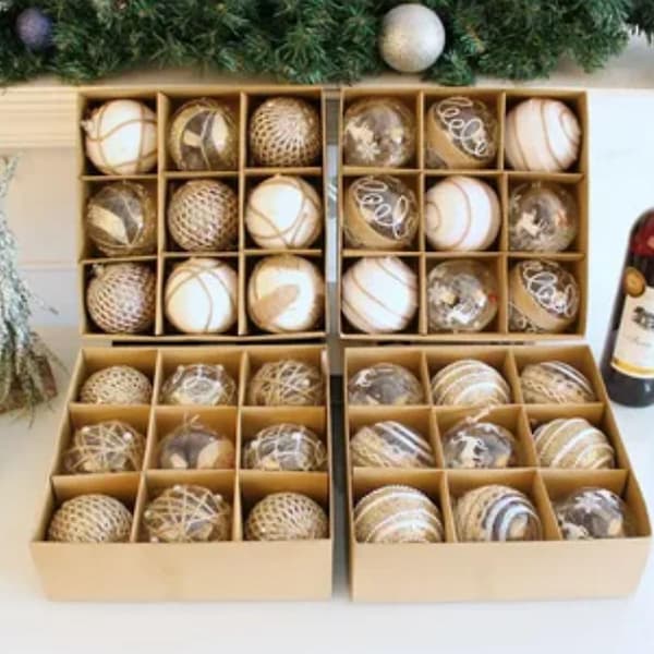 Julklappskula med glitter, trendig inomhusberlock för sovrummet 3
