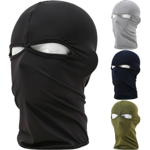 Winter Full Face Warm Mask Outdoor Cycling Windproof White white